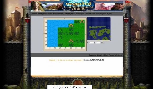 alta imagne din joc, cu harta lumii acestui mmog ( masive online game ) : regatul online - un nou
